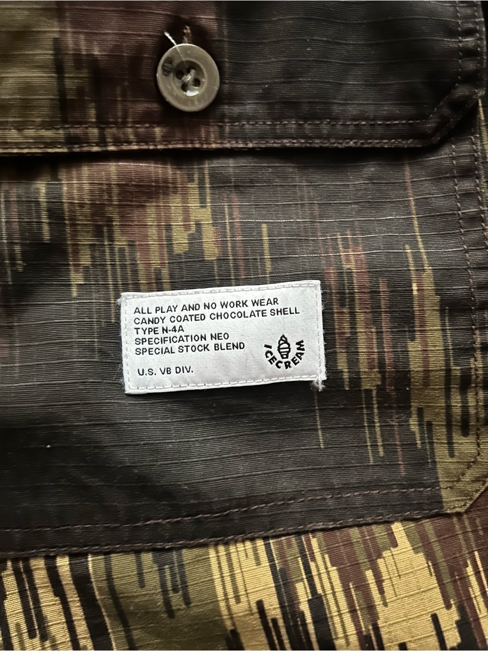 Icecream Yellow & Brown Ripstop Drawstring Pants - Picture 5 of 5